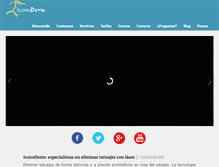 Tablet Screenshot of iconoderm.com